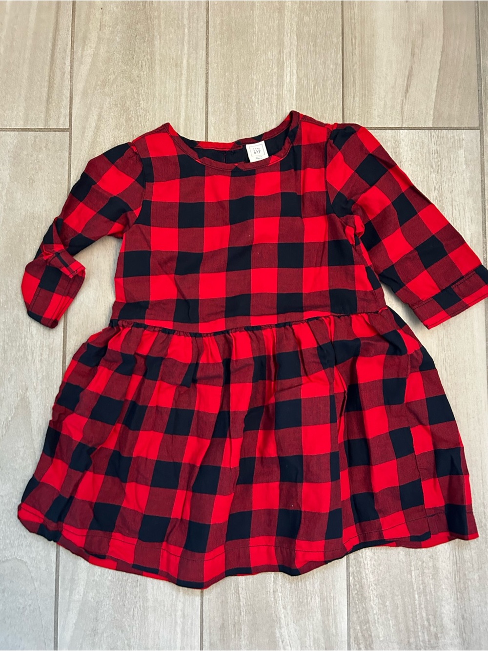 Gap Kids girls 3t buffalo plaid dress